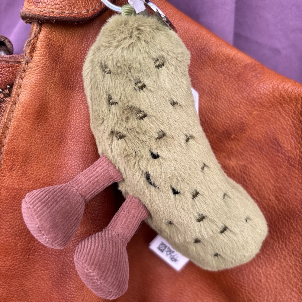 Jellycat Amuseables PICKLE Bag Charm Authentic in-hand US Seller